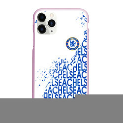 Чехол iPhone 11 Pro матовый Chelsea fc, цвет: 3D-розовый