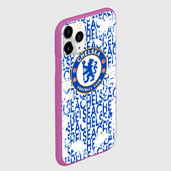 Чехол iPhone 11 Pro матовый Chelsea football, цвет: 3D-фиолетовый — фото 2