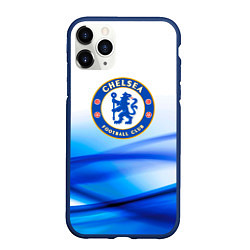 Чехол iPhone 11 Pro матовый Челси chelsea, цвет: 3D-тёмно-синий