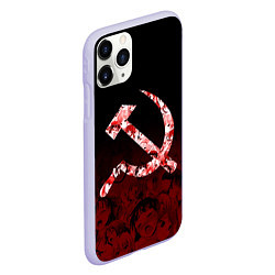Чехол iPhone 11 Pro матовый СССР АХЕГАО USSR AHEGAO, цвет: 3D-светло-сиреневый — фото 2