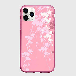 Чехол iPhone 11 Pro матовый Цветущая ива