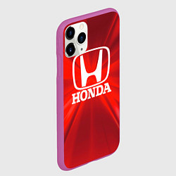 Чехол iPhone 11 Pro матовый Хонда HONDA, цвет: 3D-фиолетовый — фото 2