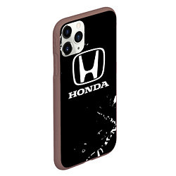 Чехол iPhone 11 Pro матовый Honda CR-Z, цвет: 3D-коричневый — фото 2