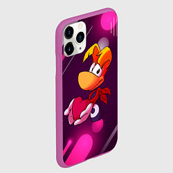 Чехол iPhone 11 Pro матовый Rayman держит сердце в руках, цвет: 3D-фиолетовый — фото 2