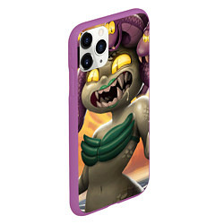 Чехол iPhone 11 Pro матовый Калла Мария Cuphead, цвет: 3D-фиолетовый — фото 2