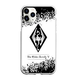Чехол iPhone 11 Pro матовый TESV: SKYRIM - Арт, цвет: 3D-белый