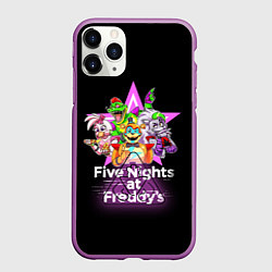 Чехол iPhone 11 Pro матовый Game Five Nights at Freddys: Security Breach