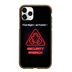 Чехол iPhone 11 Pro матовый Five Nights at Freddys: Security Breach logo
