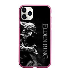 Чехол iPhone 11 Pro матовый ВАЛЬКИРИЯ ЧБ ELDEN RING, цвет: 3D-малиновый