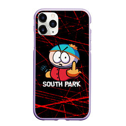 Чехол iPhone 11 Pro матовый Мультфильм Южный парк Эрик South Park, цвет: 3D-светло-сиреневый