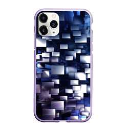 Чехол iPhone 11 Pro матовый Параллакс эффект, цвет: 3D-светло-сиреневый