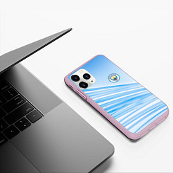 Чехол iPhone 11 Pro матовый MANCHESTER CITY Манчестер Сити, цвет: 3D-розовый — фото 2