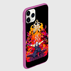 Чехол iPhone 11 Pro матовый Тенген Узуй Великолепный ниндзя Клинок Рассекающий, цвет: 3D-фиолетовый — фото 2