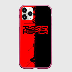 Чехол iPhone 11 Pro матовый Акудама драйв арт, цвет: 3D-малиновый