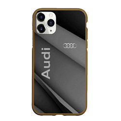 Чехол iPhone 11 Pro матовый Ауди audi, цвет: 3D-коричневый