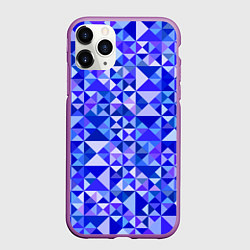 Чехол iPhone 11 Pro матовый Камуфляж спортивный Призма - Лагуна