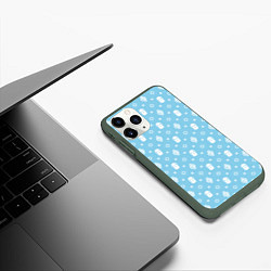 Чехол iPhone 11 Pro матовый Узор Sky Blue Dope Camo Dope Street Market, цвет: 3D-темно-зеленый — фото 2