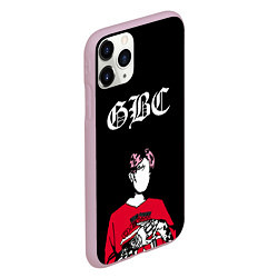 Чехол iPhone 11 Pro матовый Lil Peep GBC Лил Пип Надпись, цвет: 3D-розовый — фото 2