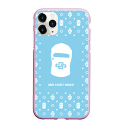 Чехол iPhone 11 Pro матовый Узор Sky Blue Dope Ski Mask Dope Street Market, цвет: 3D-розовый