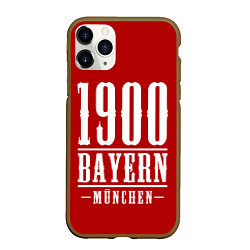Чехол iPhone 11 Pro матовый Бавария Bayern Munchen, цвет: 3D-коричневый