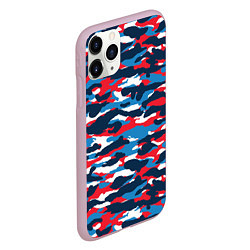 Чехол iPhone 11 Pro матовый Камуфляж Цветной, цвет: 3D-розовый — фото 2