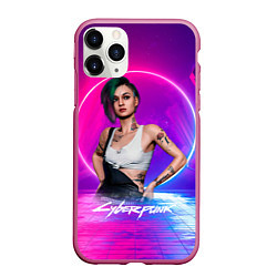 Чехол iPhone 11 Pro матовый Judy Джуди Cyberpunk2077, цвет: 3D-малиновый