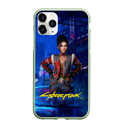 Чехол iPhone 11 Pro матовый Panam Панам Cyberpunk2077