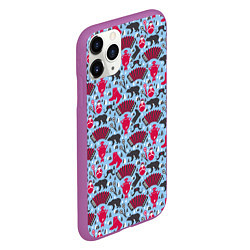Чехол iPhone 11 Pro матовый Русская Символика, цвет: 3D-фиолетовый — фото 2