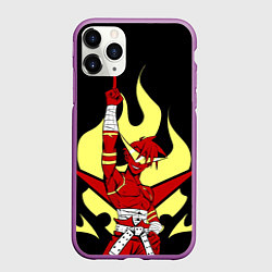 Чехол iPhone 11 Pro матовый Великий Камия, цвет: 3D-фиолетовый
