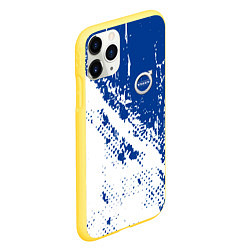 Чехол iPhone 11 Pro матовый Volvo - Texture, цвет: 3D-желтый — фото 2
