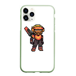 Чехол iPhone 11 Pro матовый Apex Legends Valkyrie Pixel art