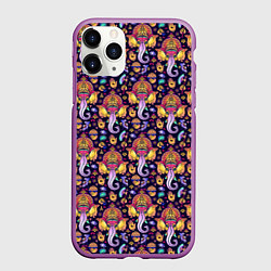 Чехол iPhone 11 Pro матовый Слон Ганеша Ganesha