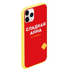 Чехол iPhone 11 Pro матовый СЛАДКАЯ АННА, цвет: 3D-желтый — фото 2