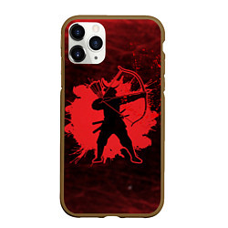 Чехол iPhone 11 Pro матовый Лучник Самурай Кровавый Bloody Samurai