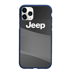 Чехол iPhone 11 Pro матовый JEEP спорт, цвет: 3D-тёмно-синий