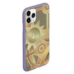 Чехол iPhone 11 Pro матовый Механизмы паровой машины, цвет: 3D-серый — фото 2