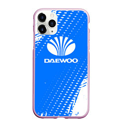 Чехол iPhone 11 Pro матовый DAEWOO Autosport, цвет: 3D-розовый