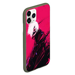 Чехол iPhone 11 Pro матовый Канеки Кен Kaneki Tokyo Ghoul, цвет: 3D-темно-зеленый — фото 2