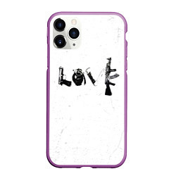 Чехол iPhone 11 Pro матовый Banksy Бэнкси LOVE