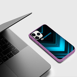 Чехол iPhone 11 Pro матовый DAEWOO ДЭУ спорт, цвет: 3D-фиолетовый — фото 2