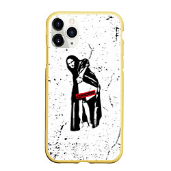 Чехол iPhone 11 Pro матовый Banksy Mona Lisa Бэнкси