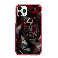 Чехол iPhone 11 Pro матовый Lexus лексус, цвет: 3D-красный