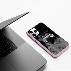 Чехол iPhone 11 Pro матовый Lexus лексус огонь, цвет: 3D-розовый — фото 2