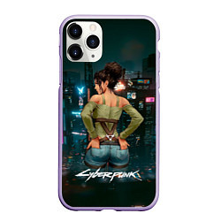 Чехол iPhone 11 Pro матовый Panam Панам Cyberpunk2077