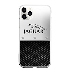 Чехол iPhone 11 Pro матовый Jaguar Ягуар Сталь, цвет: 3D-белый