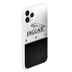 Чехол iPhone 11 Pro матовый Jaguar Ягуар Сталь, цвет: 3D-белый — фото 2