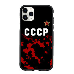 Чехол iPhone 11 Pro матовый СССР - ЗВЕЗДА Милитари, цвет: 3D-черный