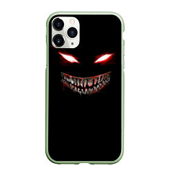 Чехол iPhone 11 Pro матовый Красноглазый демон Dead Inside, цвет: 3D-салатовый