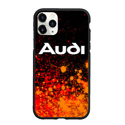 Чехол iPhone 11 Pro матовый AUDI Краска, цвет: 3D-черный