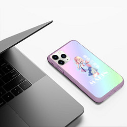 Чехол iPhone 11 Pro матовый Марин Китагава фарфоровая кукла влюбилась, цвет: 3D-сиреневый — фото 2